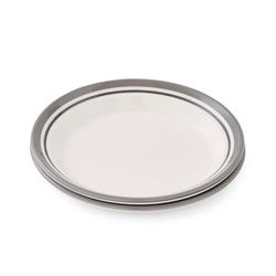 Potter's Stripe Set of 4 Side Plates, Grey