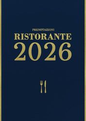 Prenotazioni Ristorante: Dal 1º gennaio al 31 dicembre| 1 giorno con 1 pagina | Elegante calendario vintage A4