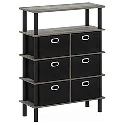 FURINNO Gruen 3-Tier Boekenkasten, Blackwood