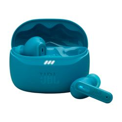 JBL Tune Beam 2 Bezprzewodowe Słuchawki Douszne Bluetooth z Redukcją Szumów i 48 H Odtwarzania na Baterii, Odporne na Wodę i Kurz IP54, z Wielopunktowym Złączem i Zamkniętą Konstrukcją, Turkusowe