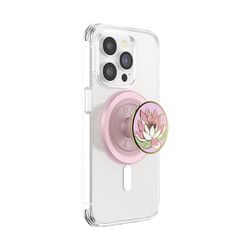 PopSockets: PopGrip Round per Magsafe - Anello Adattatore per MagSafe Incluso - Supporto e Impugnatura per Telefoni Cellulari e Custodia con un Top Intercambiabile - Water Lily