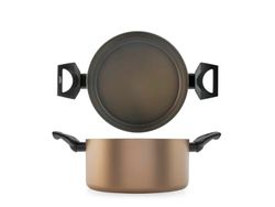 H&h casseruola 2 manici antiaderente balance cm20
