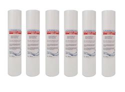 Filtri Acqua Italia Cartucho de filtro de agua de polipropileno con asientos de 10 pulgadas Micron 10 para ósmosis inversa purificador de agua juego 6 unidades
