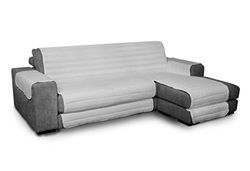 Italian Bed Linen Trendy Waterproof and Doubleface sofa cover, Grey 190cm, 100% microfiber