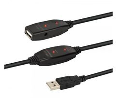 E+P CC508/15 USB 2.0 versterkerkabel 15 m USB-A stekker + USB-A-koppeling (CC508/15) merk
