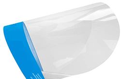 CRAZE 28308 Gezicht Vizier Gezichtsscherm Plastic Vizier Flexibel Anti-Spit Masker met Anti-Fog Anti-Fog Coating Gewatteerde 28308