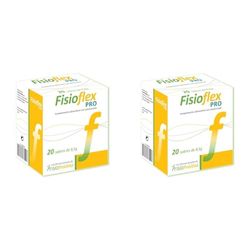 Fisioflex PRO Complemento alimenticio, Frena el desgaste de las articulaciones, Multivitaminas, 20 Sobres (Paquete de 2)