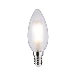 Paulmann 28637 Lampadina LED candela 2 lampadine da 5 Watt opaco lampadina a bulbo illuminazione 2700 K E14