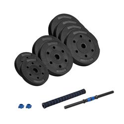 Rebel hantel bitumen justerbar med koppling 20 kg set 2 x 1,25 kg, 2 x 2,5 kg, 4 x 3 kg RBA-2302-1