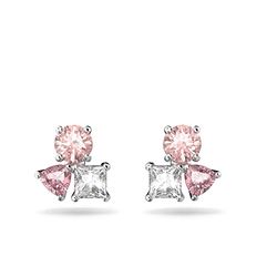 Swarovski Orecchini Attract, Multicolore, Placcato rodio, Esclusivi Amazon