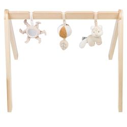 Nattou Arche en bois, Avec Jouets et nombreuses activités, Renard, 59,5 cm, Flo, Oli & Ernest, Flo Beige