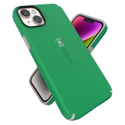 Speck Productos CandyShell Pro Funda para iPhone 14 Pro Plus, Verde renovado/Gris suéter