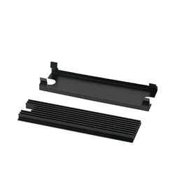 Grizzly Passif M.2 Ssd Refroidisseur thermique passif – 2 coussinets thermiques, couleur noire esthétique, dissipateur thermique SSD – Refroidisseur passif pour éliminer la réduction de la vitesse du