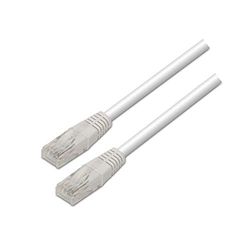 Cable de Red - latiguillo rj45 Cat.5e utp awg24, Blanco, 1.0m, Optimiza Conexiones con Rendimiento Mejorado y Alta Velocidad de Transferencia.