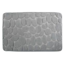 MSV Tapis de Bain Microfibre Pebble 40x60cm Gris