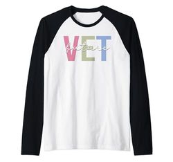 Future Vet Tech Vet Assistant Veterinario Veterinario Studente veterinario Maglia con Maniche Raglan