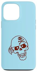 Chapeau de Pirate Squelette Halloween Foulard drôle Bande dessinée Coque pour iPhone 13 Pro Max