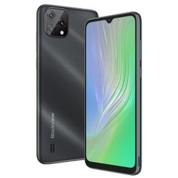 Blackview A55 4G Smartphone zonder abonnement, 6,53 inch HD+ scherm, MT6761V 2,0 GHz, 3 GB + 16 GB, 5 MP + 8 MP camera, 4780 mAh accu, Android 11 Dual SIM mobiele telefoon, GPS, ontgrendeling, zwart