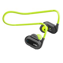 SBS HEART RATE RUNNER Sport hörlurar i örat med hjärtfrekvensövervakning, flexibelt huvudband, svar/slut samtal, mikrofon och volymkontroll