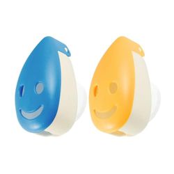 Fackelmann 61166 2 Soporte para Cepillo de Dientes, PVC, Multicolor, 10 x 55 x 7 cm