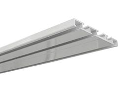 Gardinia Aluminium gordijnrail 3-loops wit 150 cm