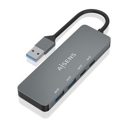 USB 3.2 Gen2 10G HUB met 2 x USB-C en 3 x USB-A, 15 cm lengte, ideaal voor het aansluiten van meerdere apparaten en voor het uitbreiden van poorten.