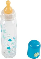 240 ML Poupy glasflaska för spädbarn med naturgummi napp och spenskydd.