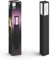 Philips Hue White and Color Ambiance Impress Piedistallo Smart per Esterni, 8W, Nero