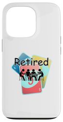 Elderly Senior Fun Play Cards Friends Games Retired Seniors Case for iPhone 13 Pro