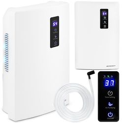BERDSEN Dehumidifier – Air Purification Function – Peltier Technology, UV, Efficient, Easy to Use, Quiet Work, Timer – 700 ml per Day – Water Tanks 2000 ml – For Rooms up to 30 m3