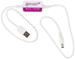 Gemini GEMGO-ACC-BCBL Go accessoire-booster-kabel, eenheidsmaat, wit, één maat