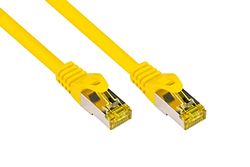 Good Connections Cat.5e Ethernet LAN patchkabel met vergrendeling RNS, SF/UTP, 100MHz- ruwe kabel 0,5 m geel