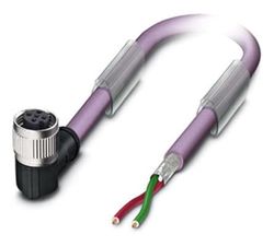 PHOENIX CONTACT SAC-2P-FRB/2.0-910 SCO Bus System Cable 2 m Cable Length 2 Pin 12 Mbps Purple