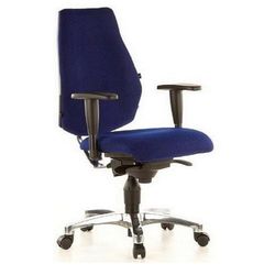 Topstar SI99KG26 - Silla de Escritorio de Oficina, de Plumas, Color Dorado y Azul