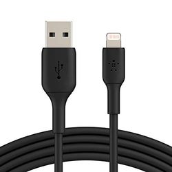 Belkin Lightning-kabel (Boost Charge Lightning-USB-kabel för iPhone, iPad, AirPods) MFi-certifierad iPhone laddningskabel (svart, 1 m)