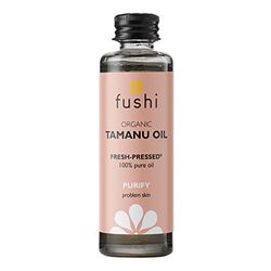 Fushi Wellbeing Organic Tamanu Oil Fresh-Pressed, Antioxidant & Vitamin E, Best for Scars, Blemishes, Damaged Hair, Manufactured in the UK, 50 ml