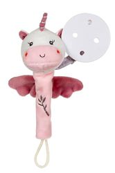Gipsy Peluche - Accroche-tétine Bamboo Licorne - 13 cm s/Carte