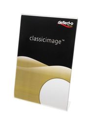 Deflecto 69401 5x3.5 inch Portrait Slanted Sign Holder