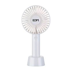 Oplaadbare handventilator, 4,5 W, compact en praktisch. Met vleugels van 10,6 x 6,5 x 22 cm, ideaal om overal af te koelen. Neem hem mee en geniet van de frisse lucht!