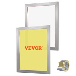 VEVOR Zeefdrukset, 2 stuks aluminium zeefdrukframes, 20 x 24 inch zeefdrukframe met 230 tellen gaas, hoge spanning nylon gaas en afdichtingstape voor T-shirts DIY afdrukken