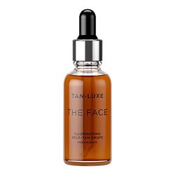 Tan Luxe THE FACE Gocce autoabbronzanti, scure (30 ml) Aggiungi gocce abbronzanti alla cura della pelle per un'abbronzatura viso personalizzata, Cruelty Free e Vegan