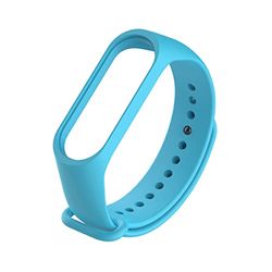 Hininner Bandjes voor Xiaomi Mi Smart Band 4 / Mi Band 3, kleurrijke vervangende horlogeband siliconen band voor Xiaomi Mi Band 4 / Mi Band 3 - hemelsblauw