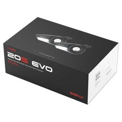 SENA 20S-EVO-11 Système de Communication Bluetooth pour Motos avec Haut-parleurs HD, Pack Double