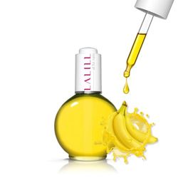 LALILL Huile pour cuticules 75 ml - Huile de soin pour ongles Banana Love - Huile de soin pour ongles Cuticules - Spa Manucure Nail Design Mains - Vegan - avec pipette
