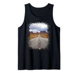 Strada nella Monument Valley Arizona Photo Splatter Art Design Canotta
