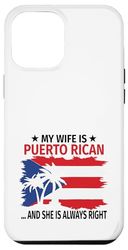 Puerto Rican Wife Funny Boricua Pride Flag and Coqui Frog Case for iPhone 12 Pro Max