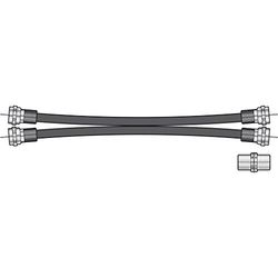 AV Link 5 m 7 mm RG6 Sky HD prolunga cavo coassiale digitale doppia – nero, 112.021