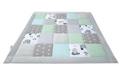 Medi Partners krypfilt 100% bomull 120 x 120 cm multifunktionell tjock mjuk lekmatta baby lekgaller inlägg