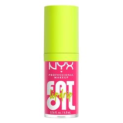 NYX Professional Makeup Gloss Labbra, Finish Cremoso e Lucido, Fino a 12H di Idratazione, Maxi Applicatore, Con Squalano, Olio di Lampone e Camemoro, Fat Oil Lip Drip, Tonalità: Missed Call