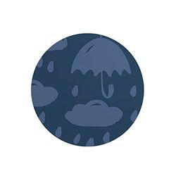 Questo Casa, Round Digital Printed Mouse Pad, Non-Slip Base, for Office and Home, Diameter:22cm